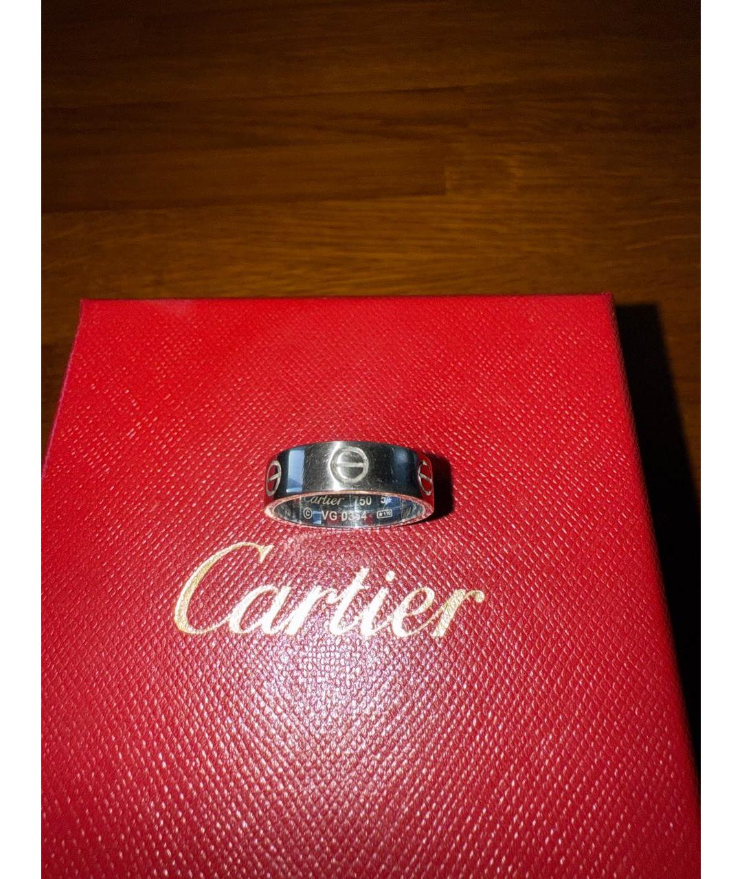 CARTIER Серебряное кольцо из белого золота, фото 5