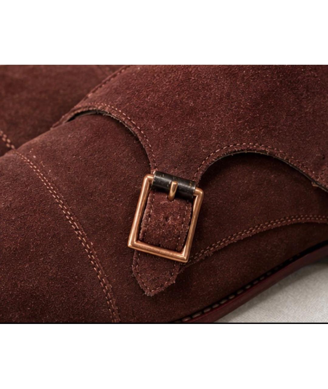 PAUL SMITH Бордовые замшевые туфли, фото 3