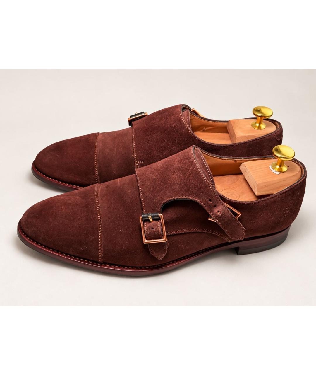 PAUL SMITH Бордовые замшевые туфли, фото 5