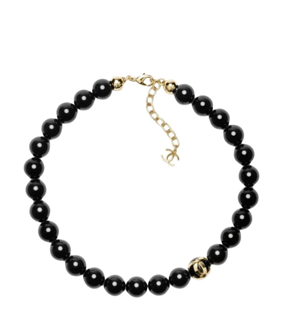 CHANEL Черное колье, фото 1