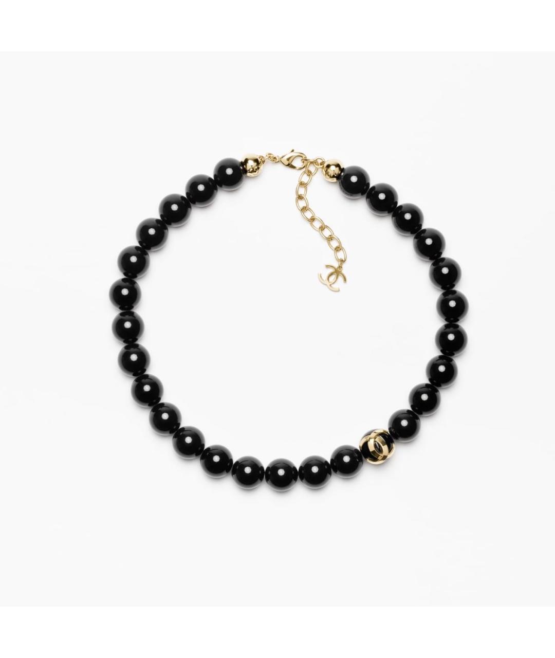 CHANEL Черное колье, фото 5