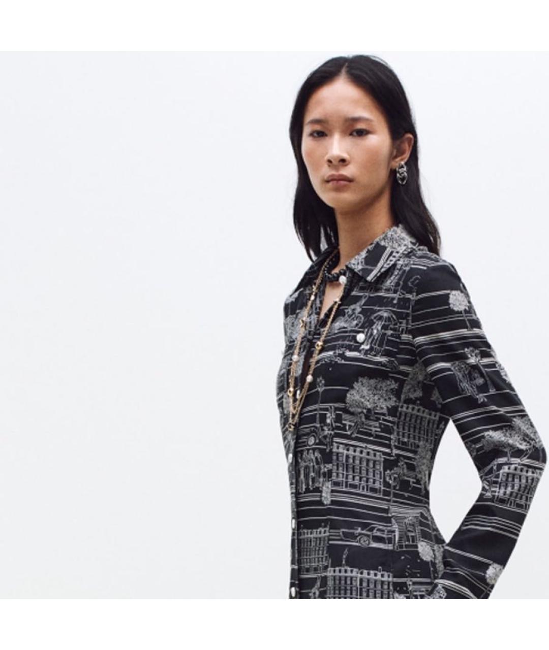 CHANEL Черное колье, фото 4