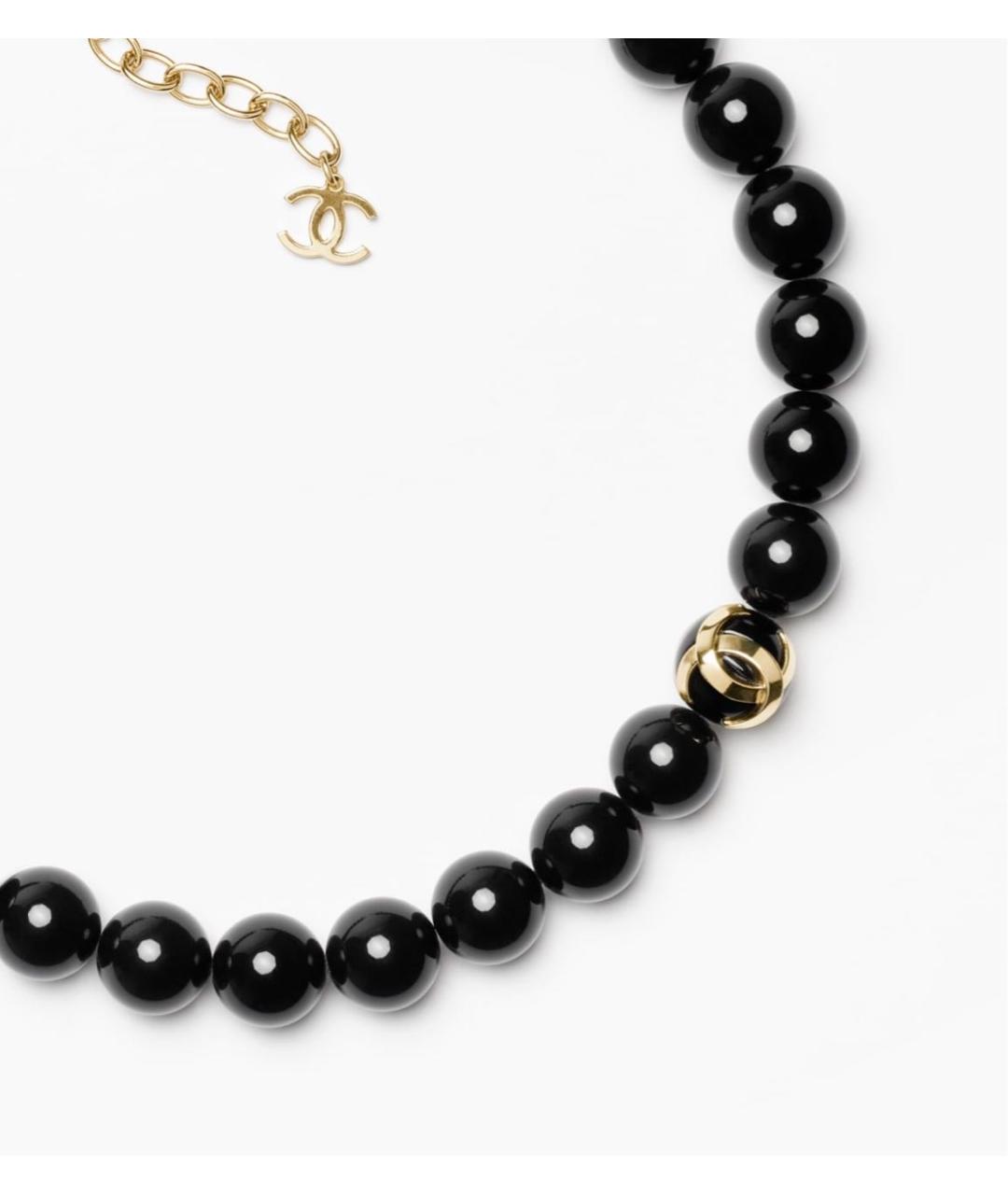 CHANEL Черное колье, фото 3