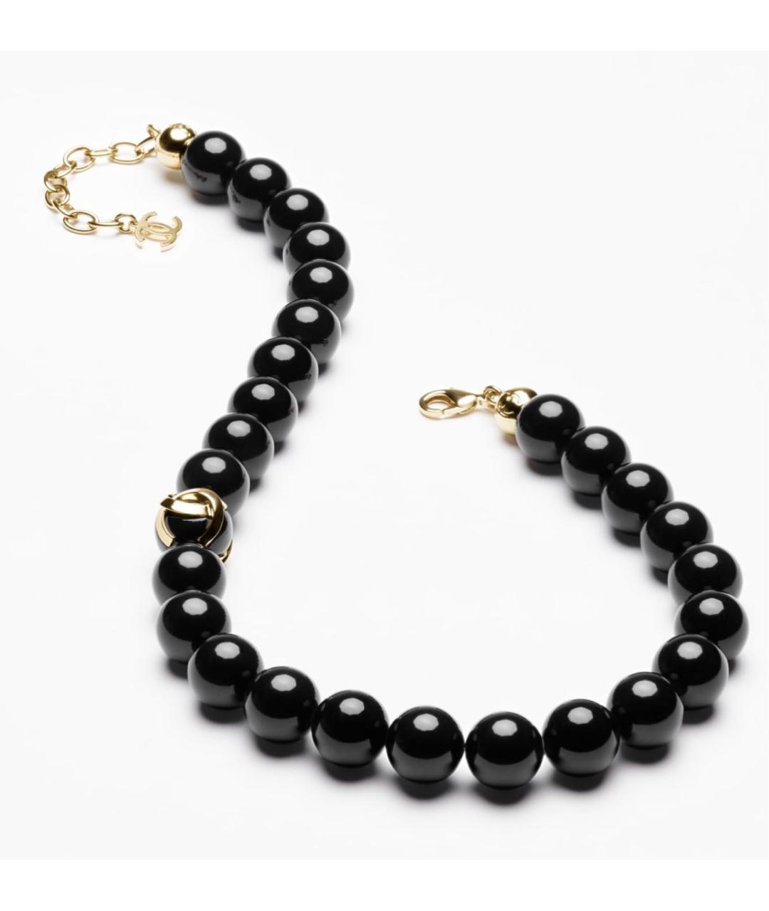 CHANEL Черное колье, фото 2