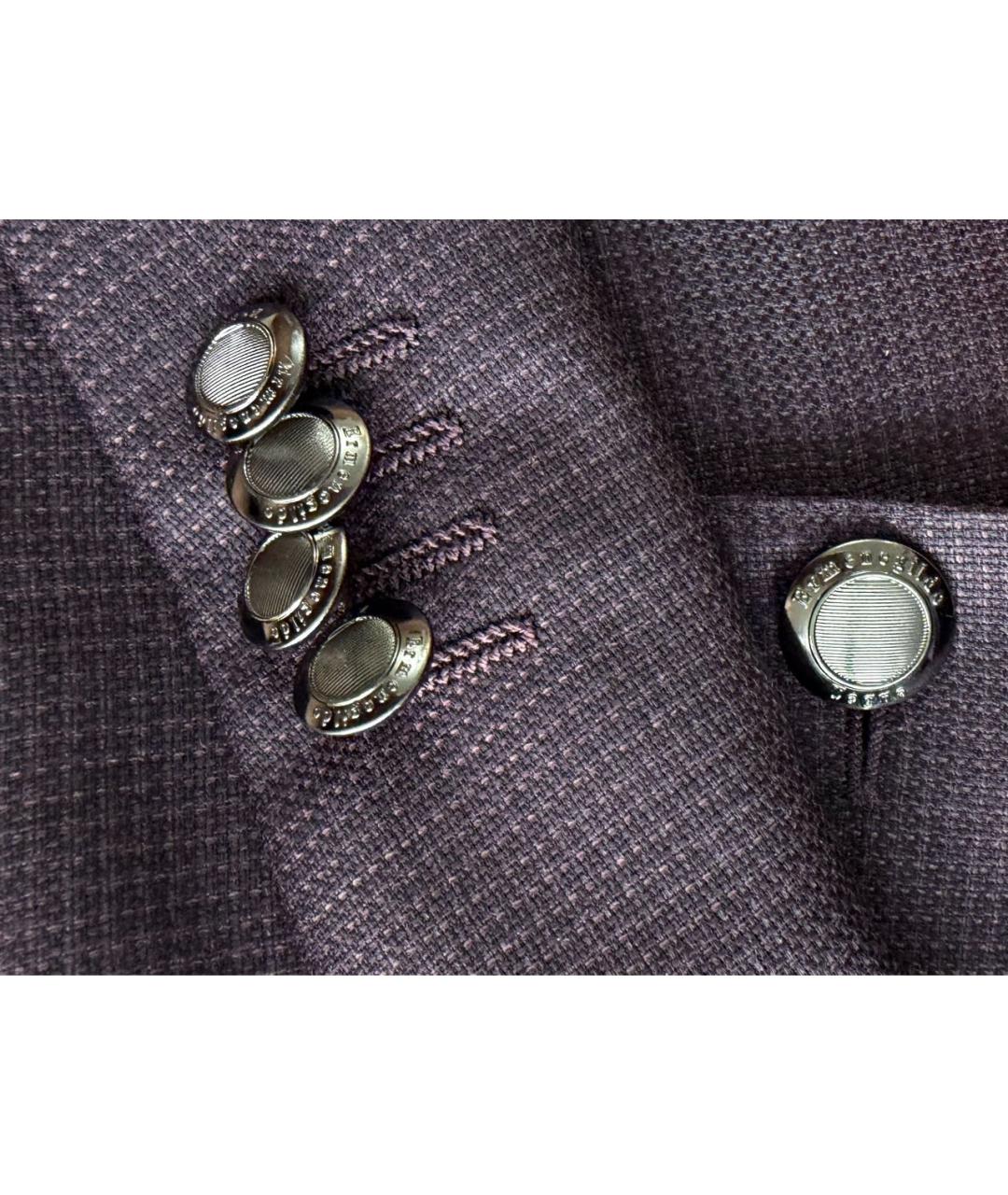 ERMENEGILDO ZEGNA XXX Фиолетовый шерстяной пиджак, фото 5