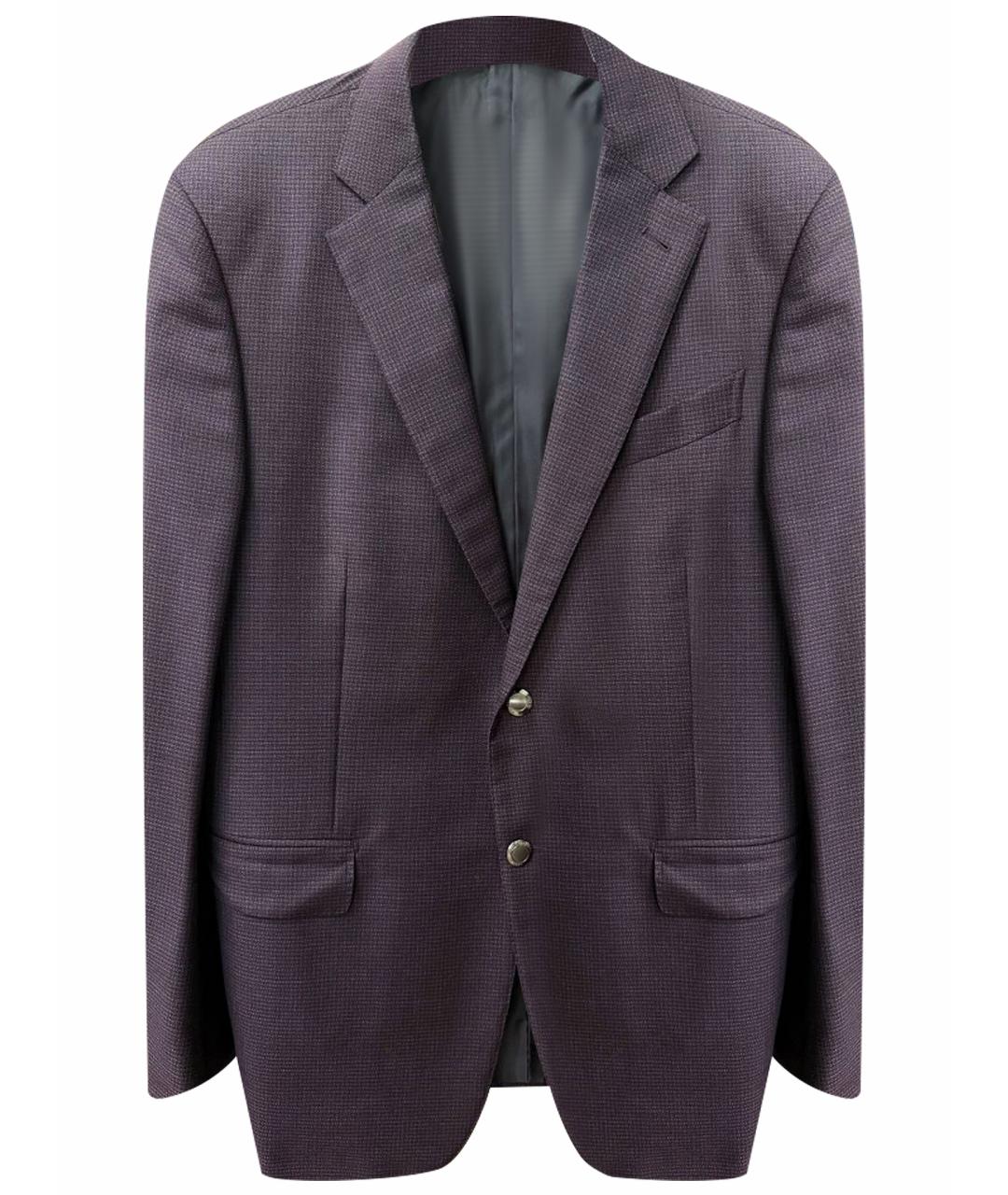 ERMENEGILDO ZEGNA XXX Фиолетовый шерстяной пиджак, фото 1
