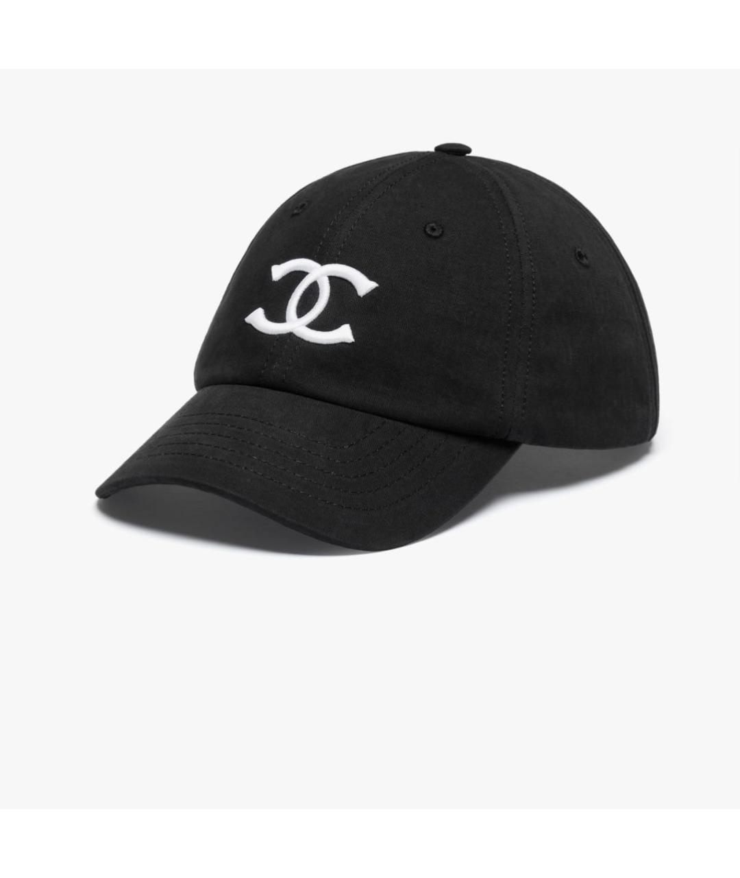 CHANEL Черная хлопковая кепка, фото 5