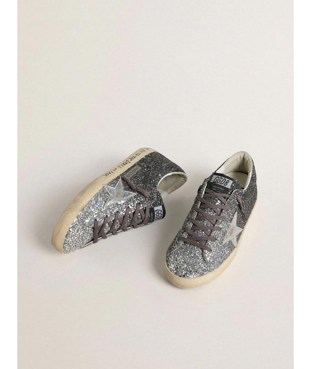GOLDEN GOOSE Серебряные кеды, фото 2