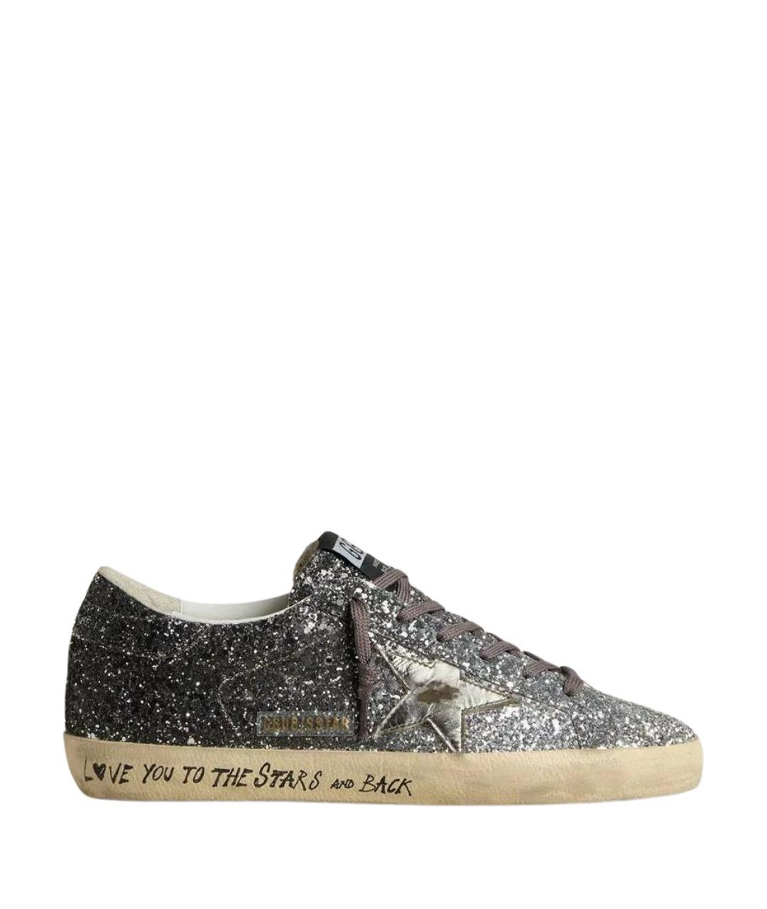 GOLDEN GOOSE Серебряные кеды, фото 1