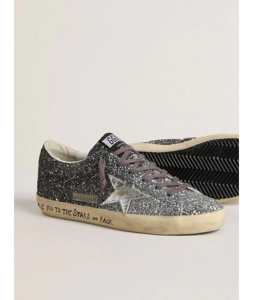 GOLDEN GOOSE Серебряные кеды, фото 3