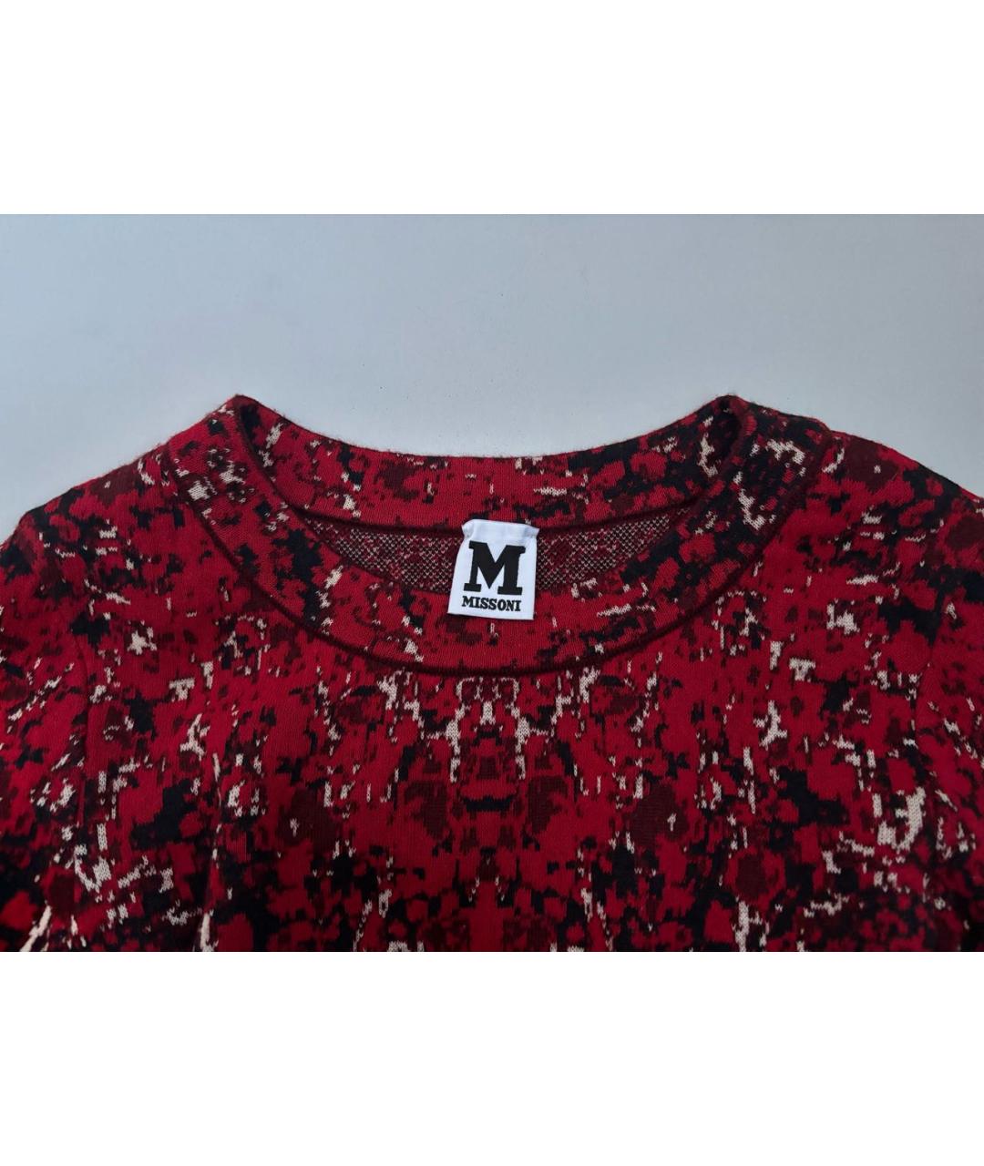 MISSONI Красное хлопковое повседневное платье, фото 3