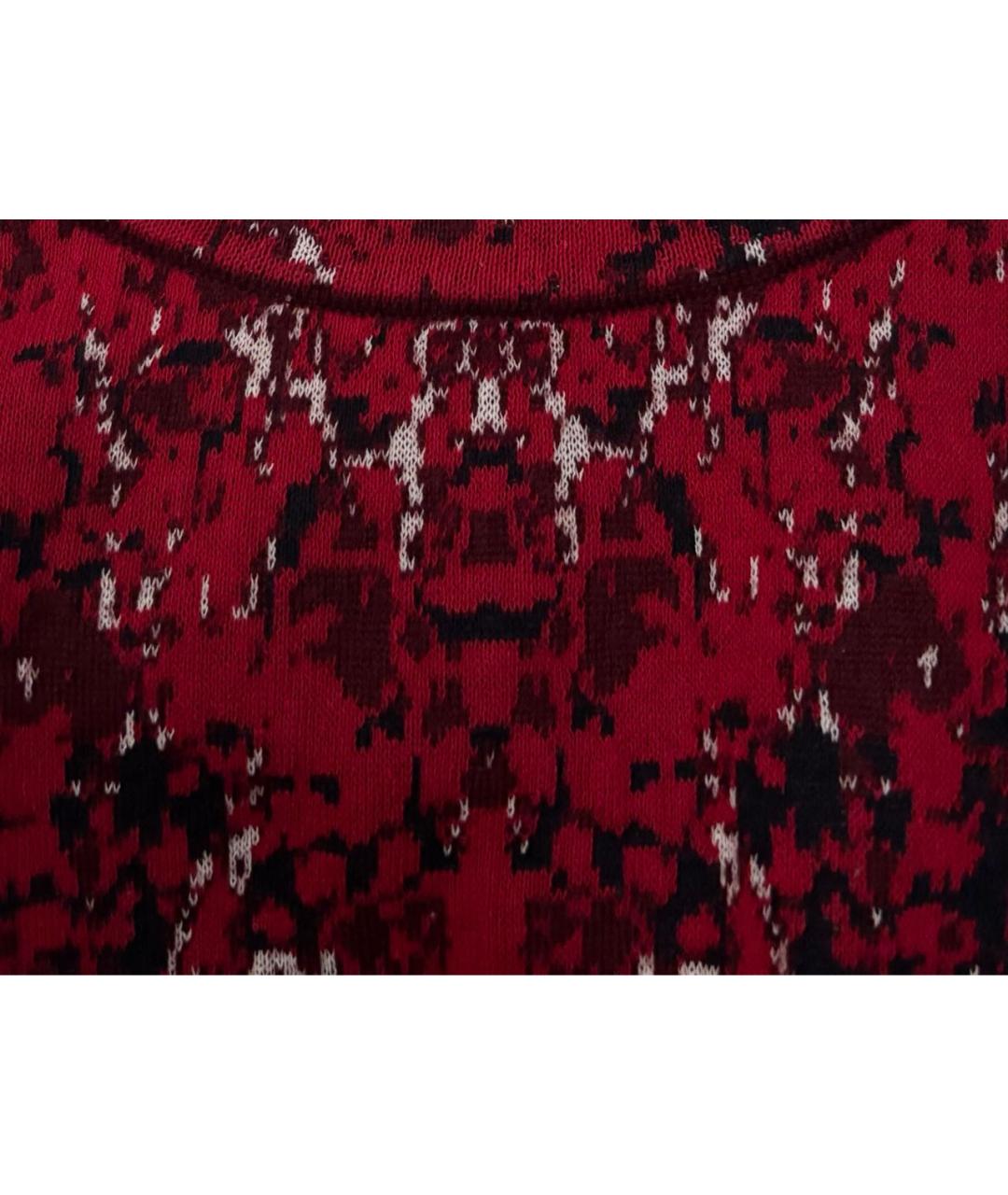 MISSONI Красное хлопковое повседневное платье, фото 4