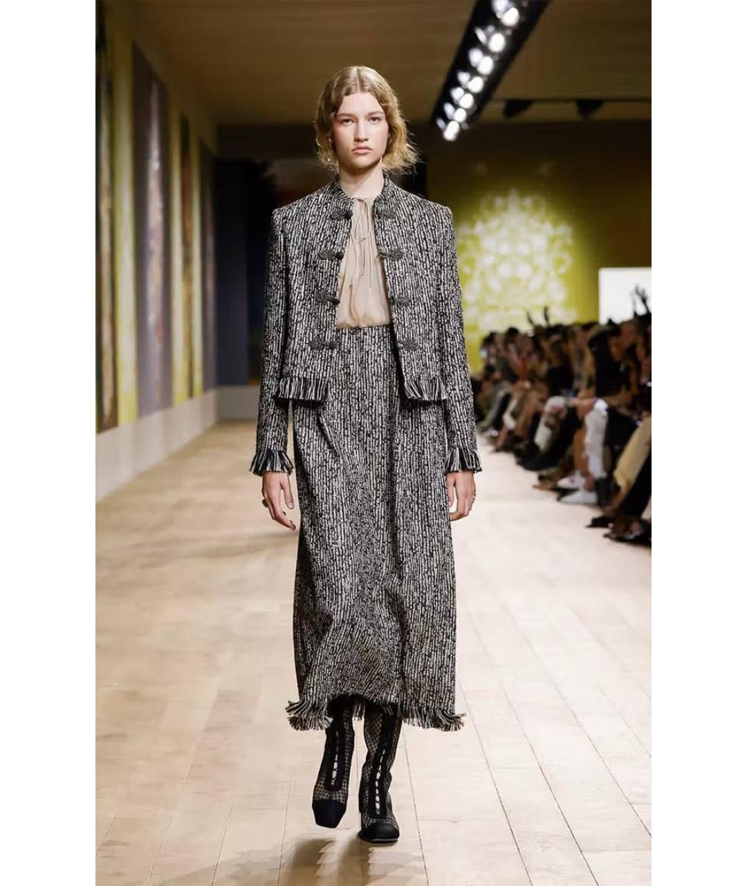 CHRISTIAN DIOR Черные замшевые сапоги, фото 6
