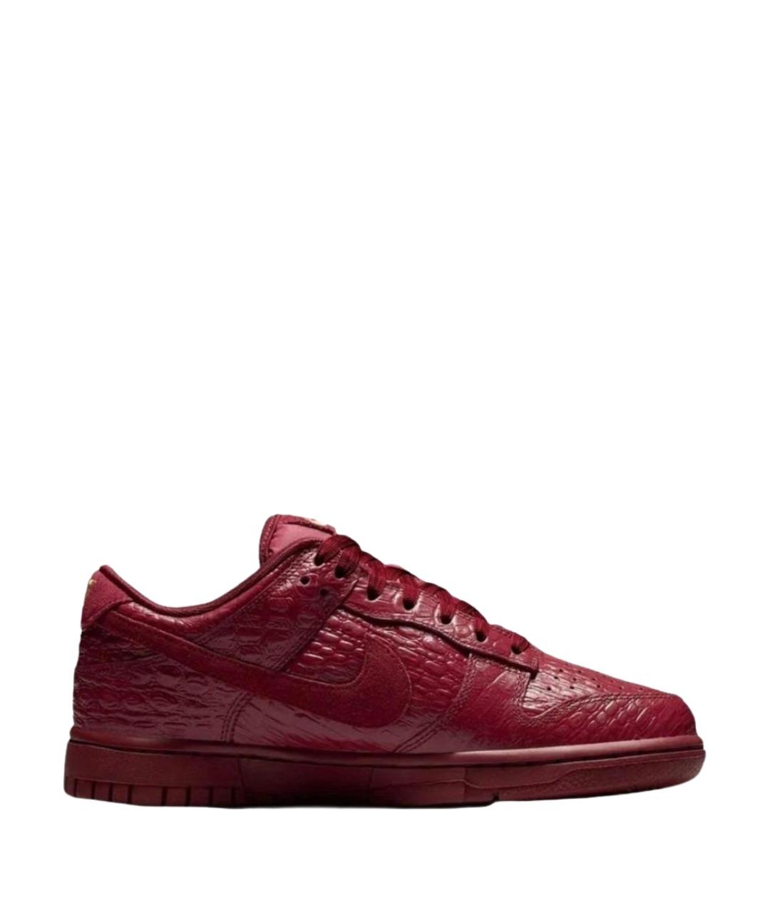 NIKE Бордовые кеды из искусственной кожи, фото 1