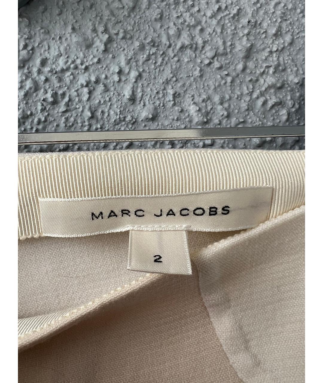 MARC JACOBS Бежевые шелковые леггинсы и велосипедки, фото 3