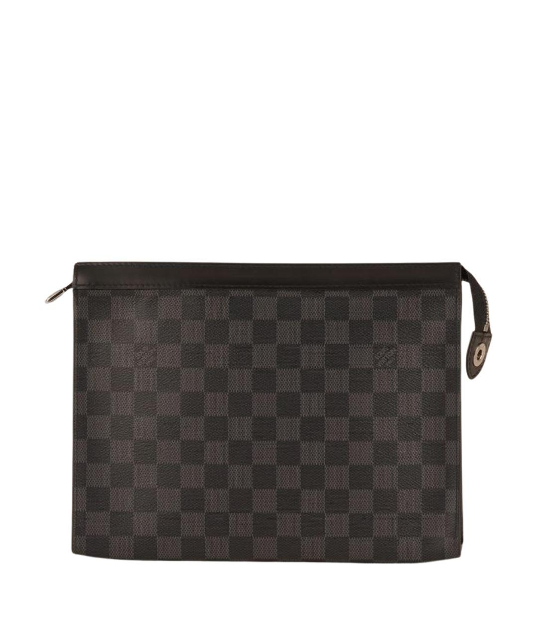 LOUIS VUITTON Черная папка для документов из канвы, фото 1