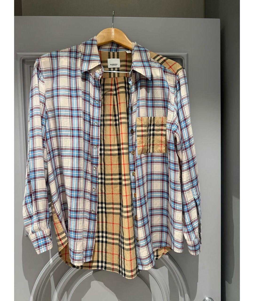 BURBERRY Мульти хлопковая рубашка, фото 5