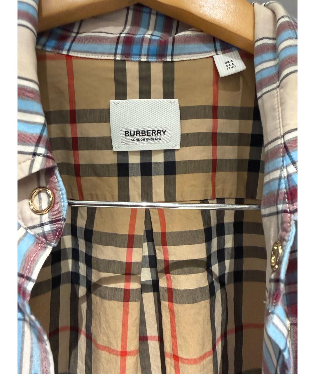 BURBERRY Мульти хлопковая рубашка, фото 3