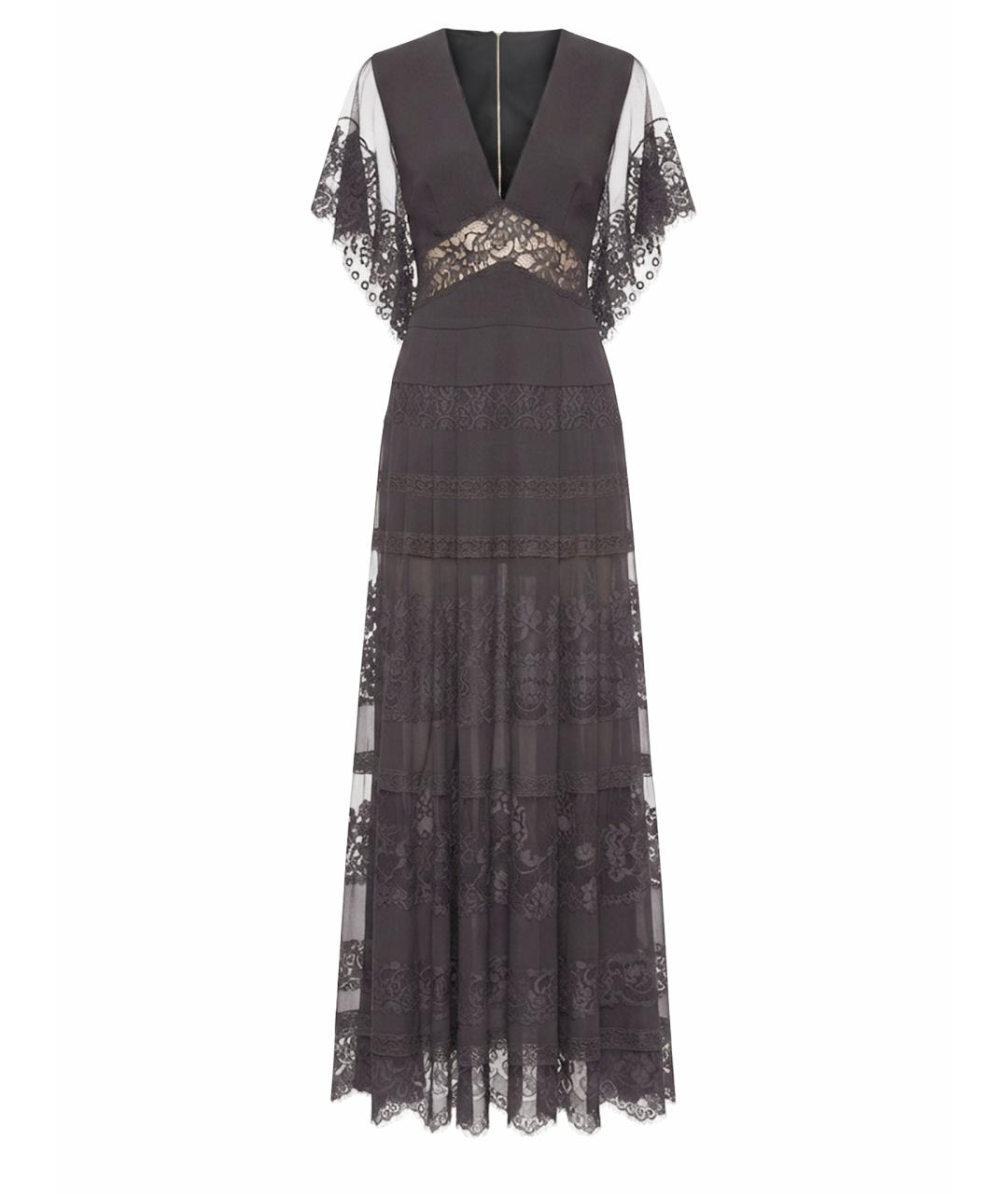 ELIE SAAB Черное шелковое вечернее платье, фото 1