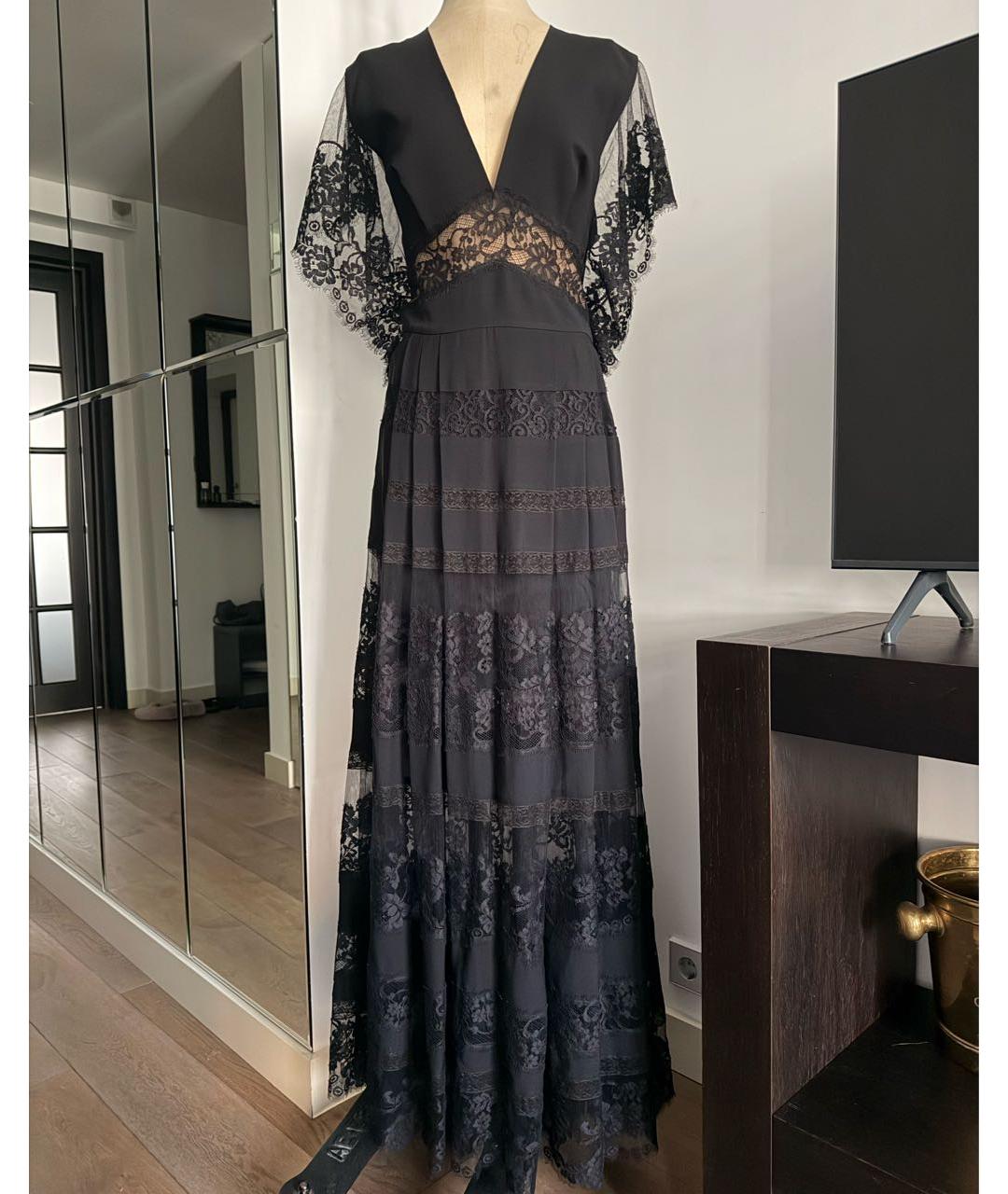 ELIE SAAB Черное шелковое вечернее платье, фото 9