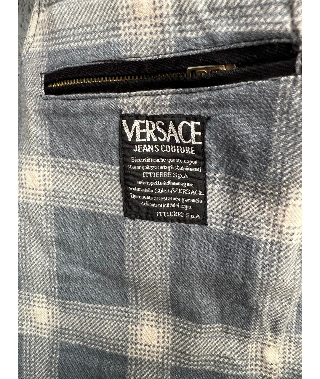 VERSACE Черный хлопковый жилет, фото 5