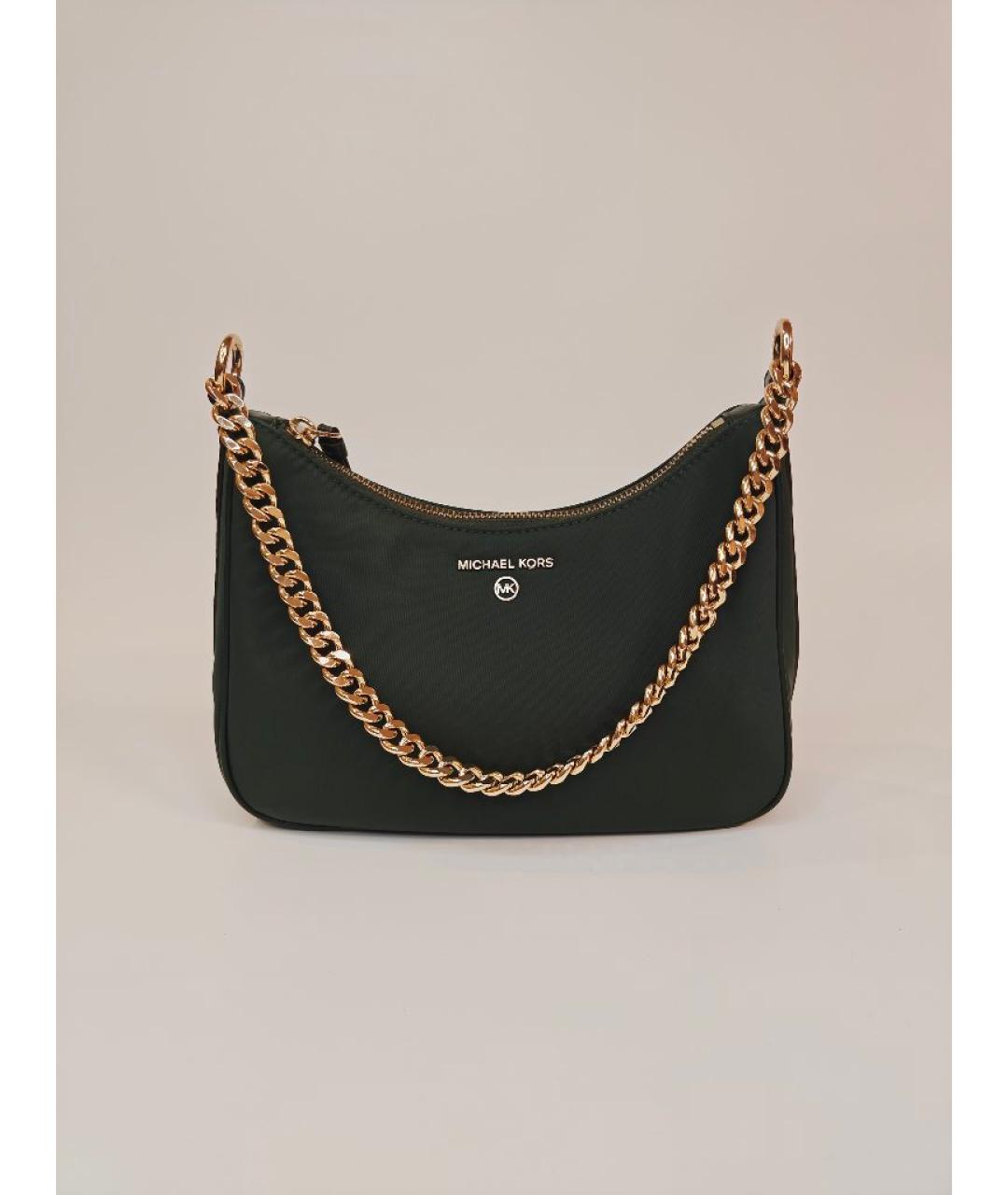 MICHAEL KORS Зеленая нейлоновая сумка с короткими ручками, фото 7
