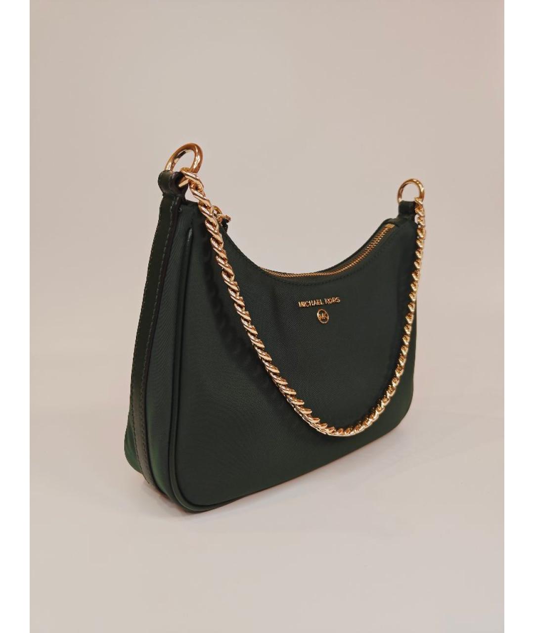 MICHAEL KORS Зеленая нейлоновая сумка с короткими ручками, фото 2