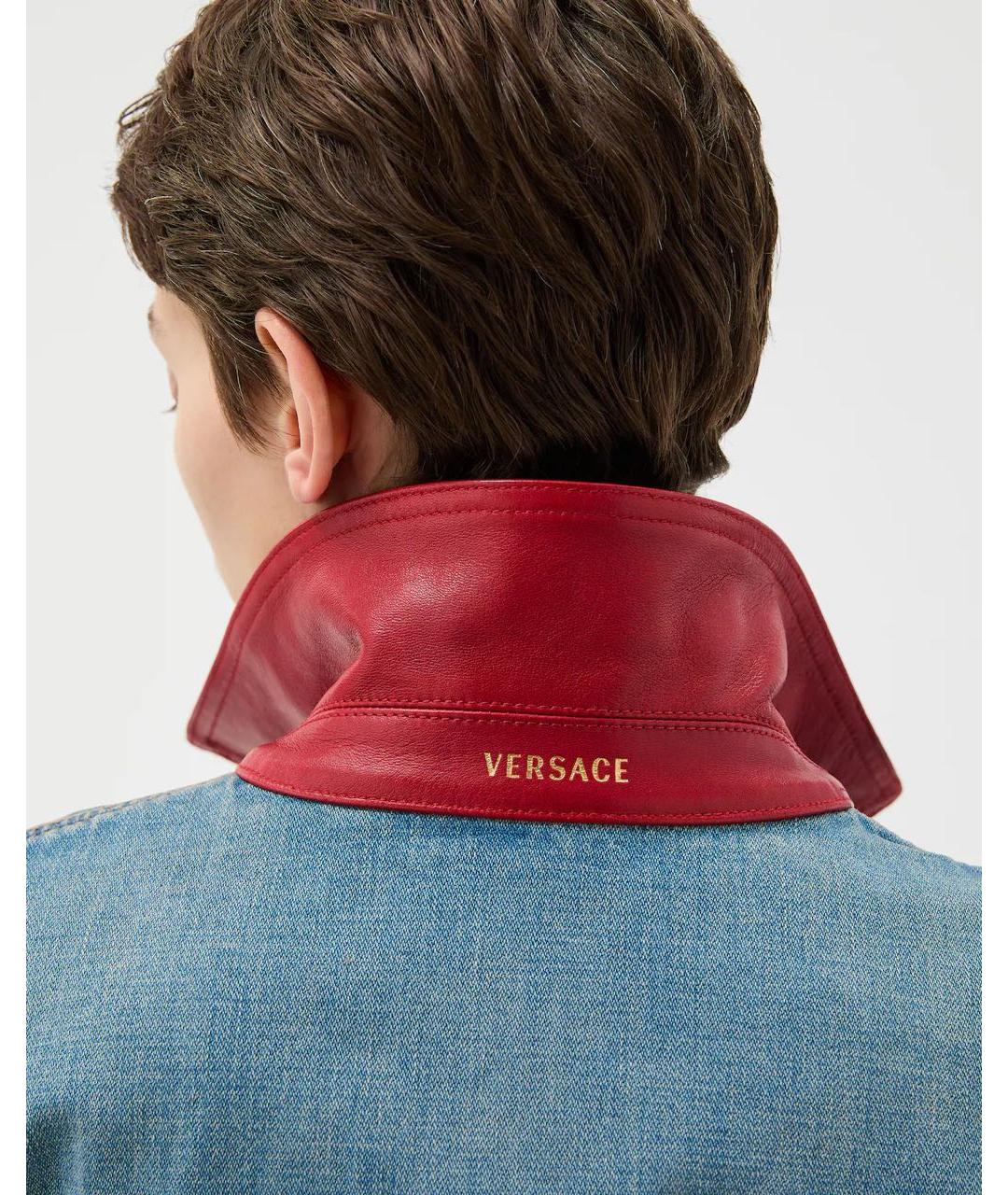 VERSACE Синяя деним куртка, фото 5