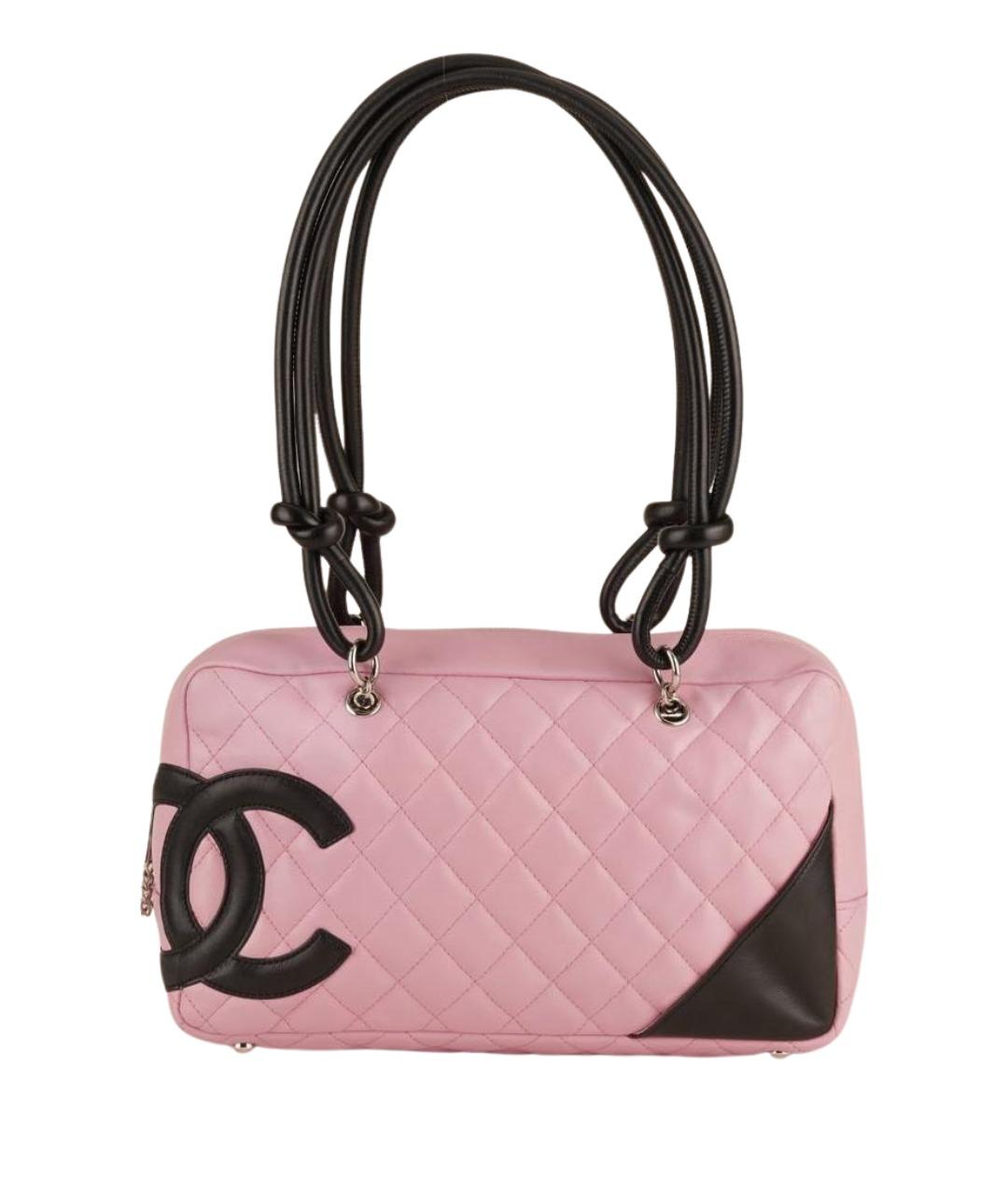 CHANEL Розовая кожаная сумка с короткими ручками, фото 1