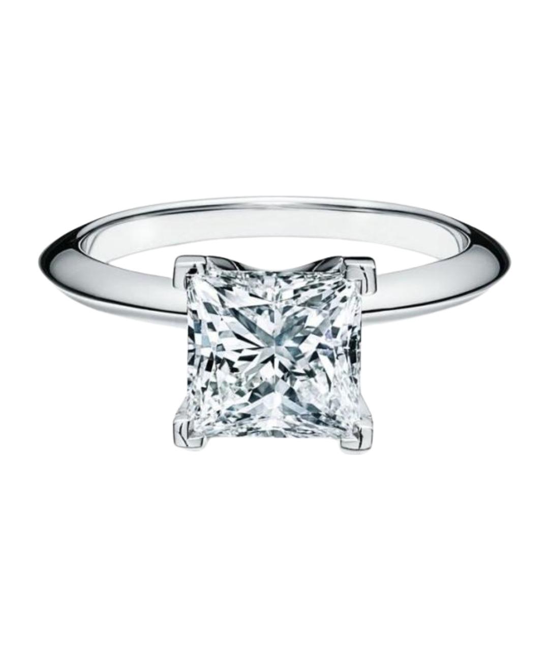 TIFFANY&CO Белое платиновое кольцо, фото 1