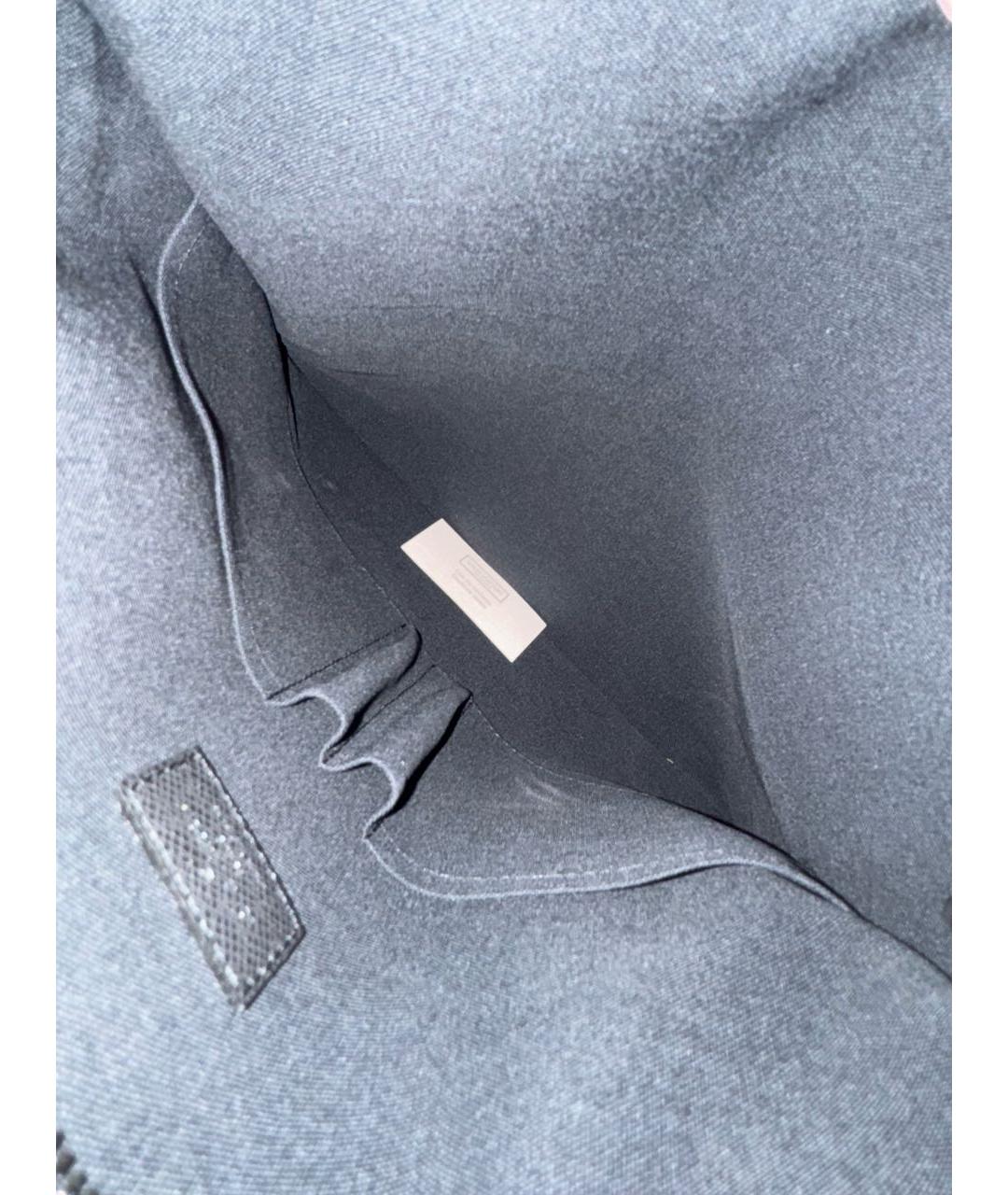 LOUIS VUITTON Черная кожаная сумка на плечо, фото 4