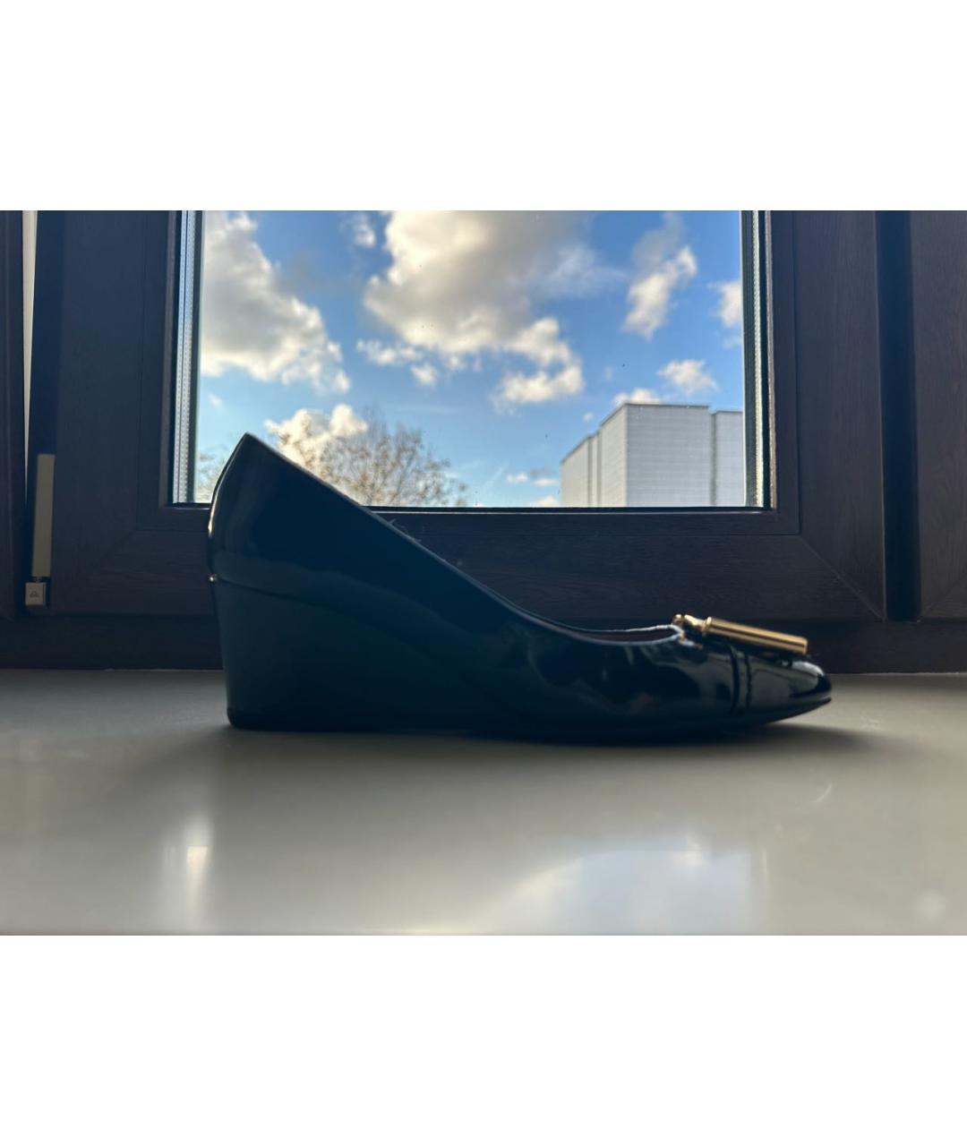 FERRAGAMO Черные кожаные туфли, фото 7