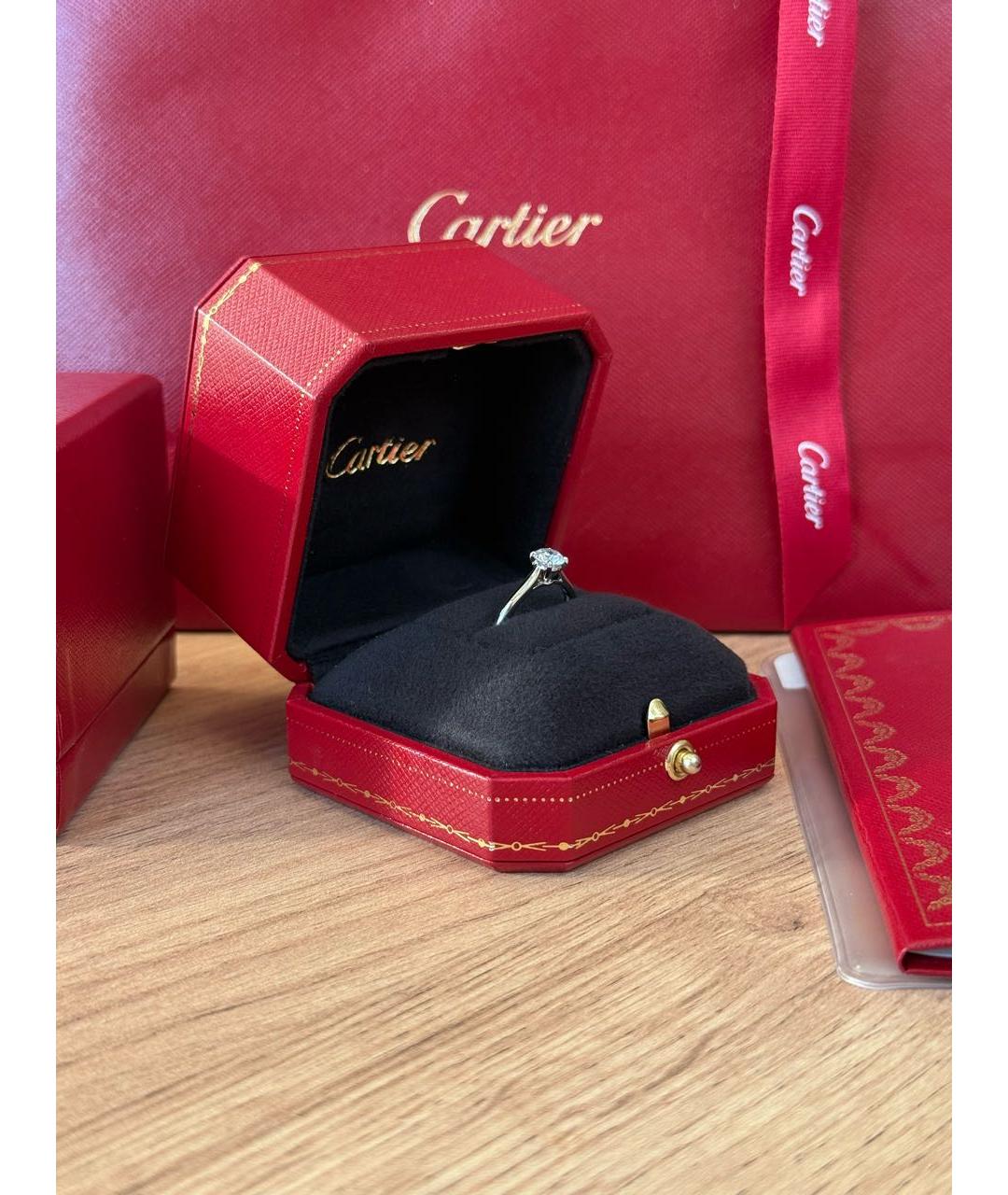CARTIER Серебряное платиновое кольцо, фото 4