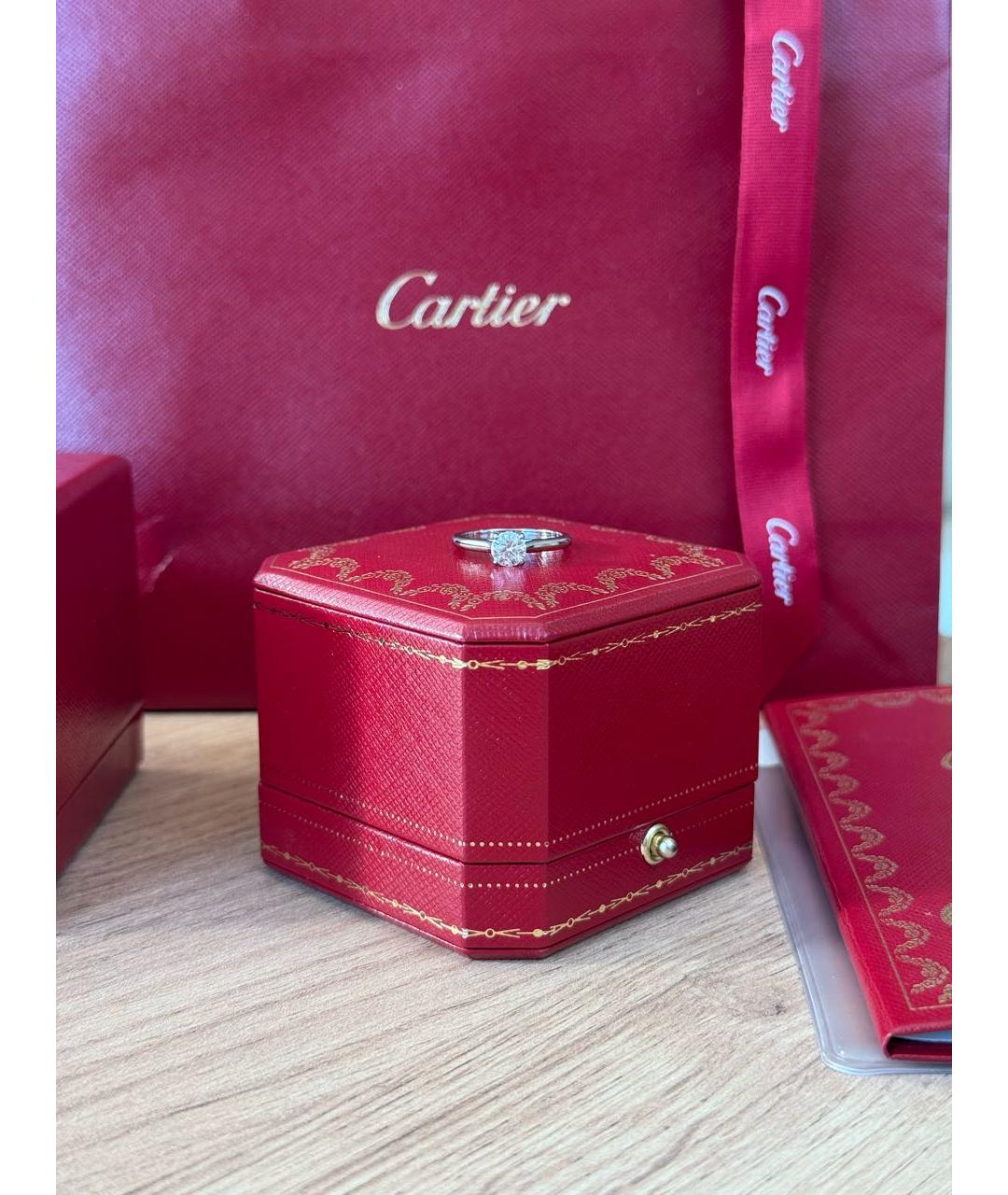 CARTIER Серебряное платиновое кольцо, фото 5