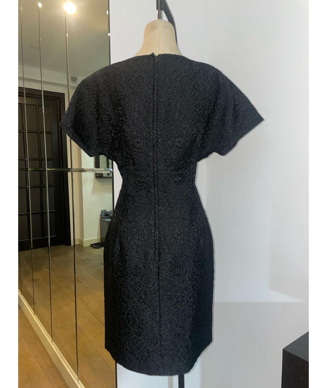 DOLCE&GABBANA Черное полиэстеровое коктейльное платье, фото 2