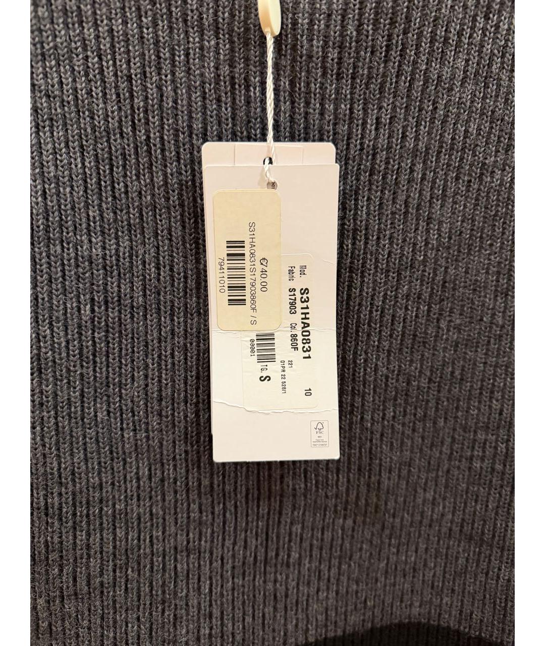 MAISON MARGIELA Серый шерстяной джемпер / свитер, фото 5