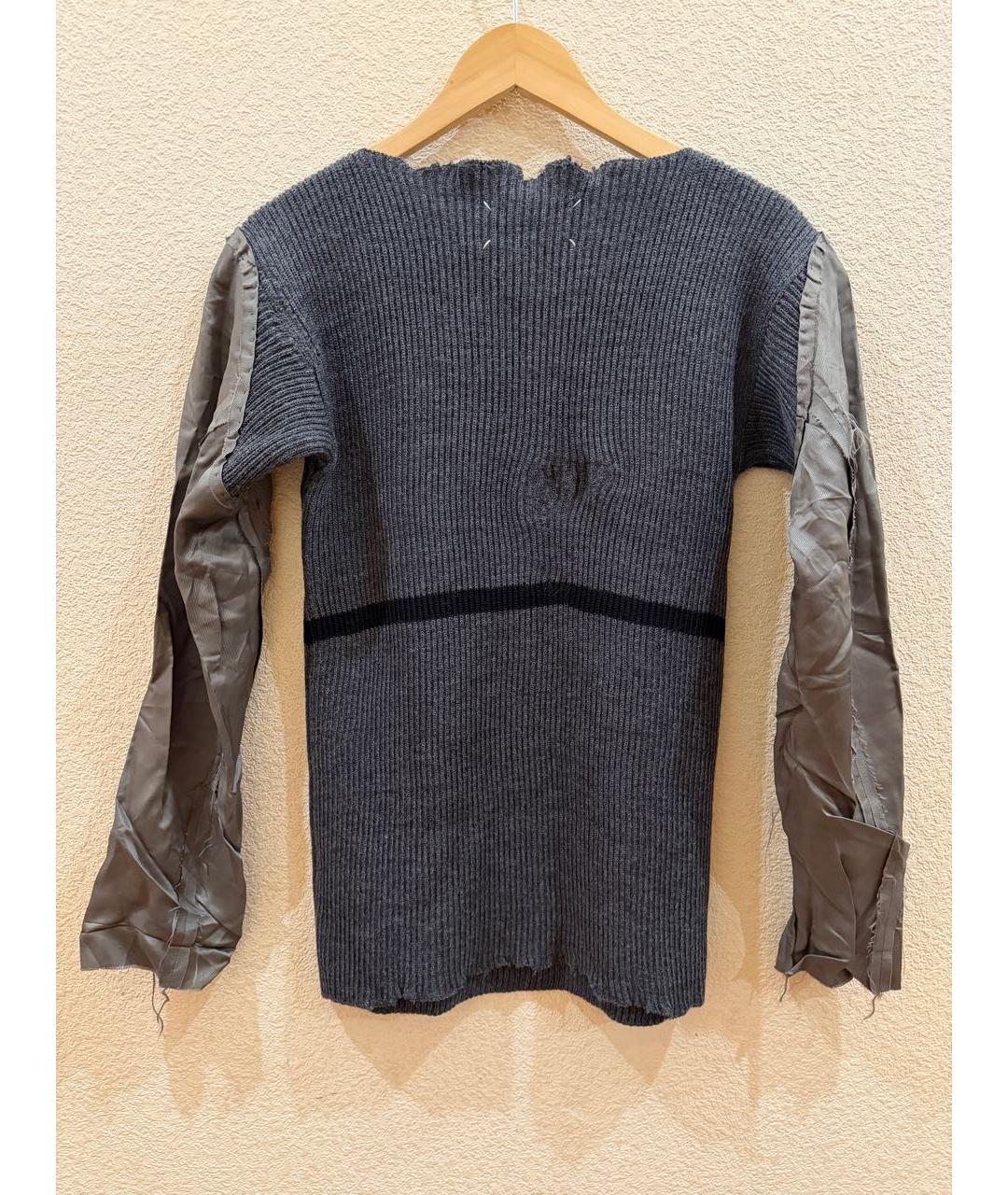 MAISON MARGIELA Серый шерстяной джемпер / свитер, фото 3