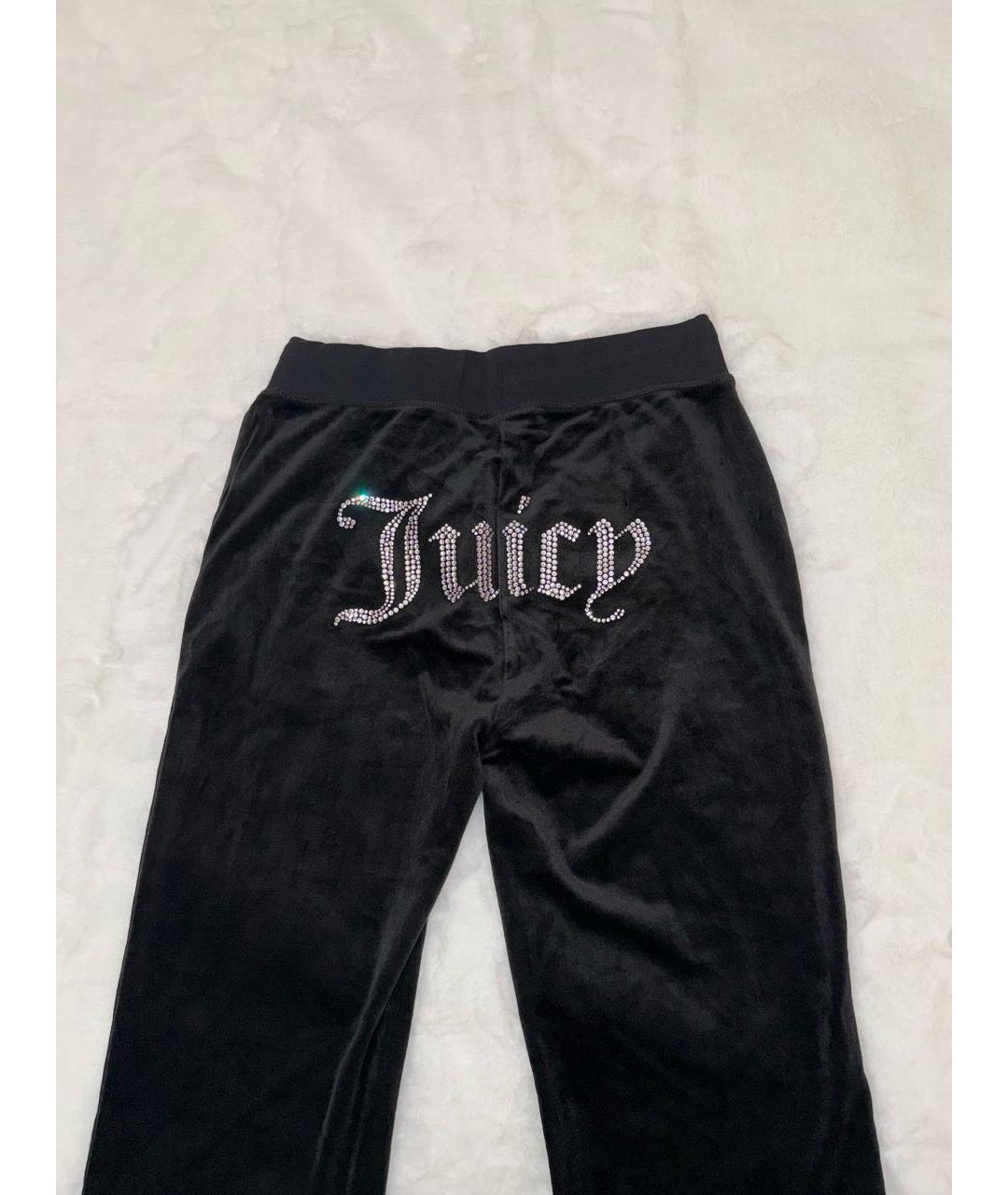 JUICY COUTURE Черные велюровые спортивные брюки и шорты, фото 4