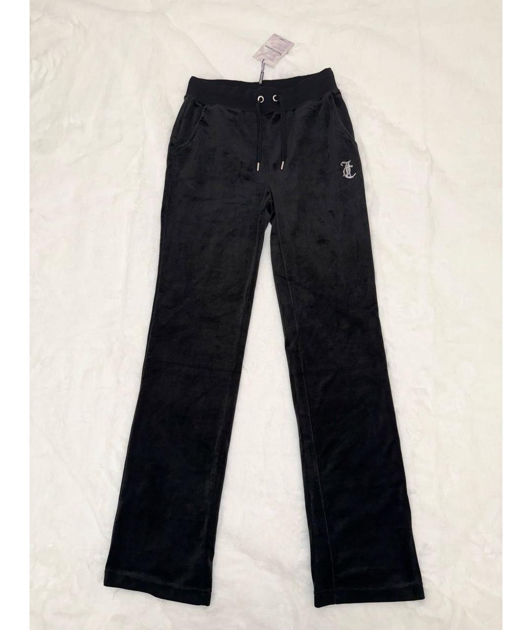 JUICY COUTURE Черные велюровые спортивные брюки и шорты, фото 2