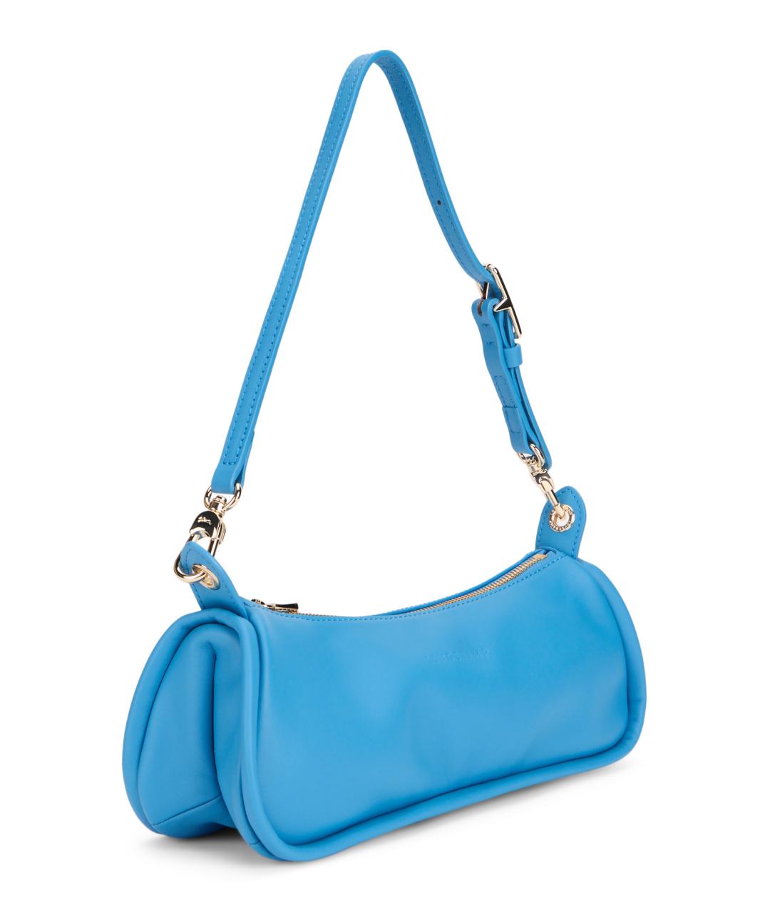 LONGCHAMP Голубая кожаная сумка через плечо, фото 3