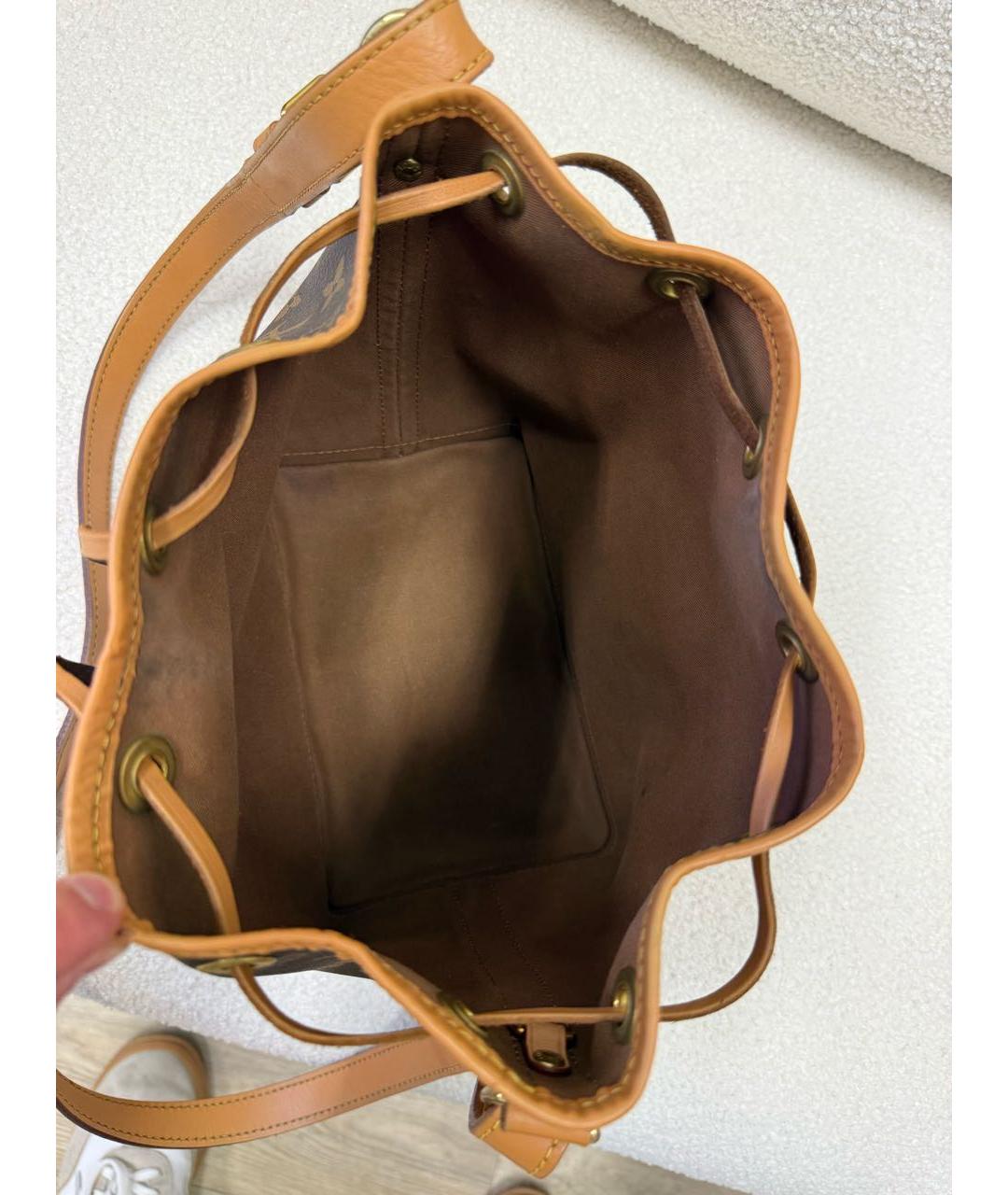 LOUIS VUITTON Коричневая сумка через плечо из канвы, фото 5