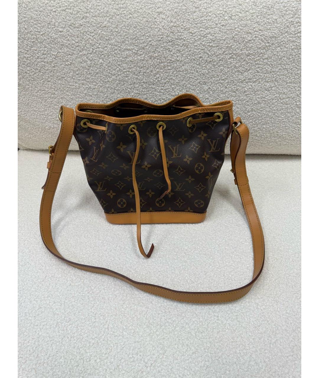 LOUIS VUITTON Коричневая сумка через плечо из канвы, фото 3