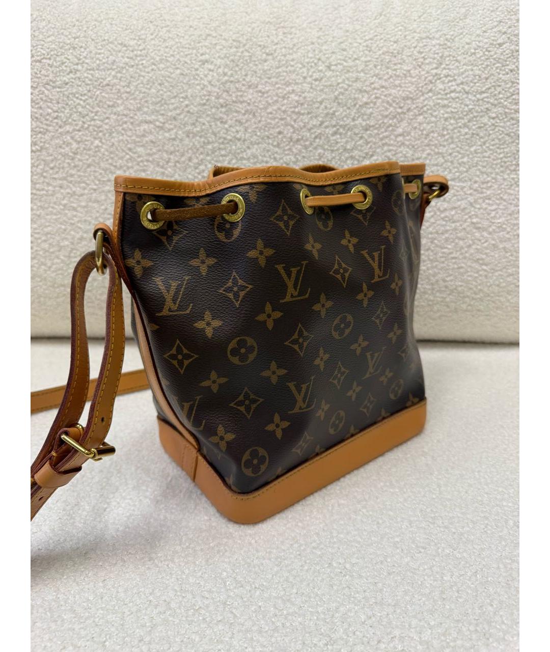 LOUIS VUITTON Коричневая сумка через плечо из канвы, фото 4