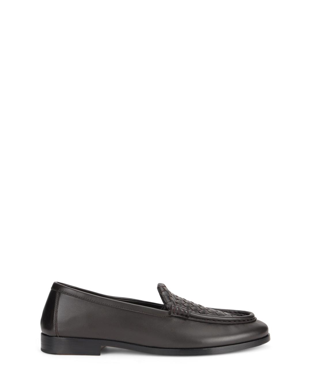 BOTTEGA VENETA Черные кожаные лоферы, фото 1