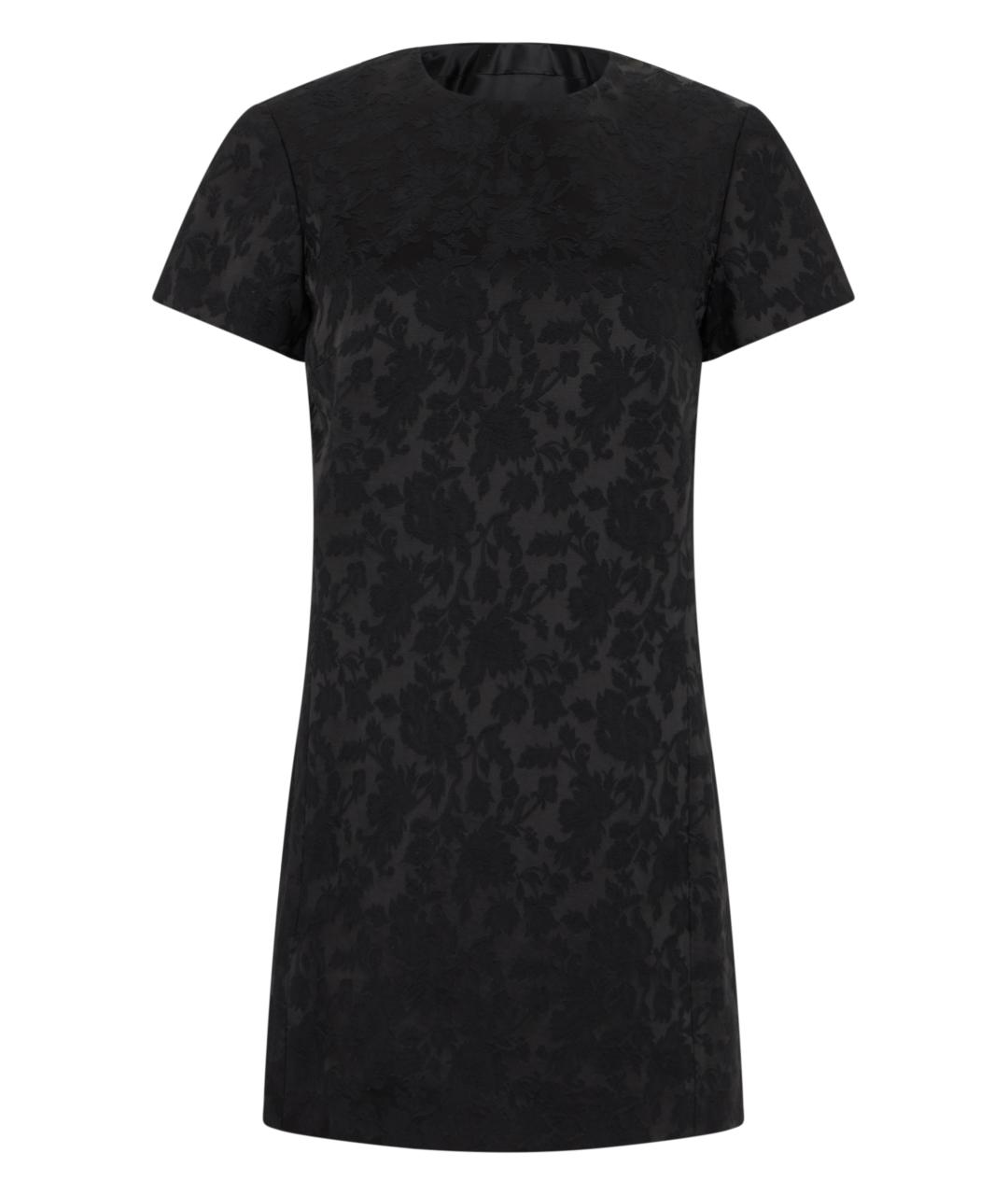 SAINT LAURENT Черное ацетатное повседневное платье, фото 1