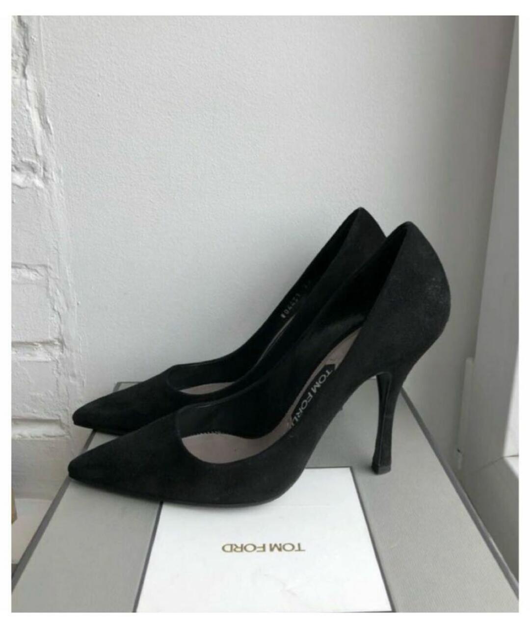 TOM FORD Черные замшевые туфли, фото 6