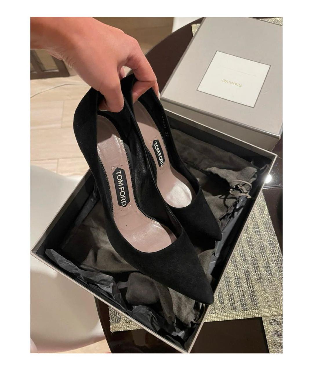 TOM FORD Черные замшевые туфли, фото 2