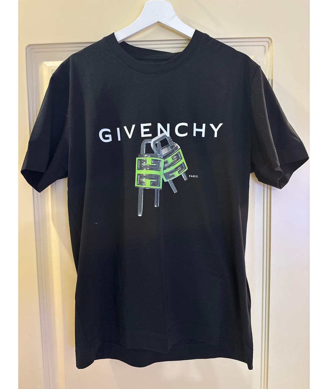 GIVENCHY Черная хлопковая футболка, фото 5