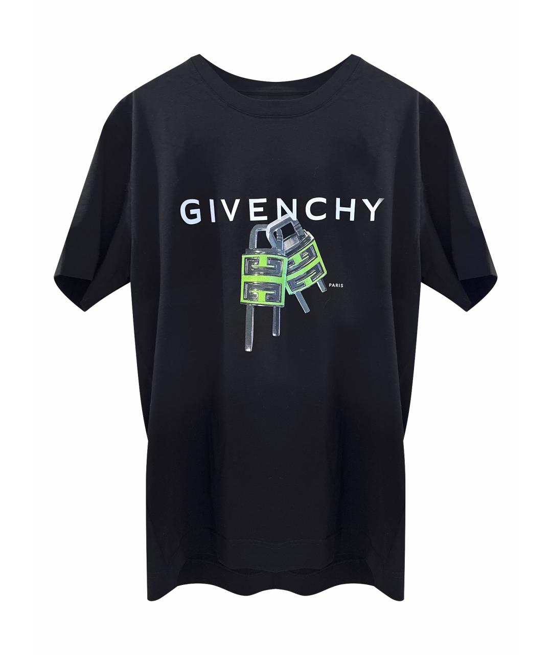 GIVENCHY Черная хлопковая футболка, фото 1