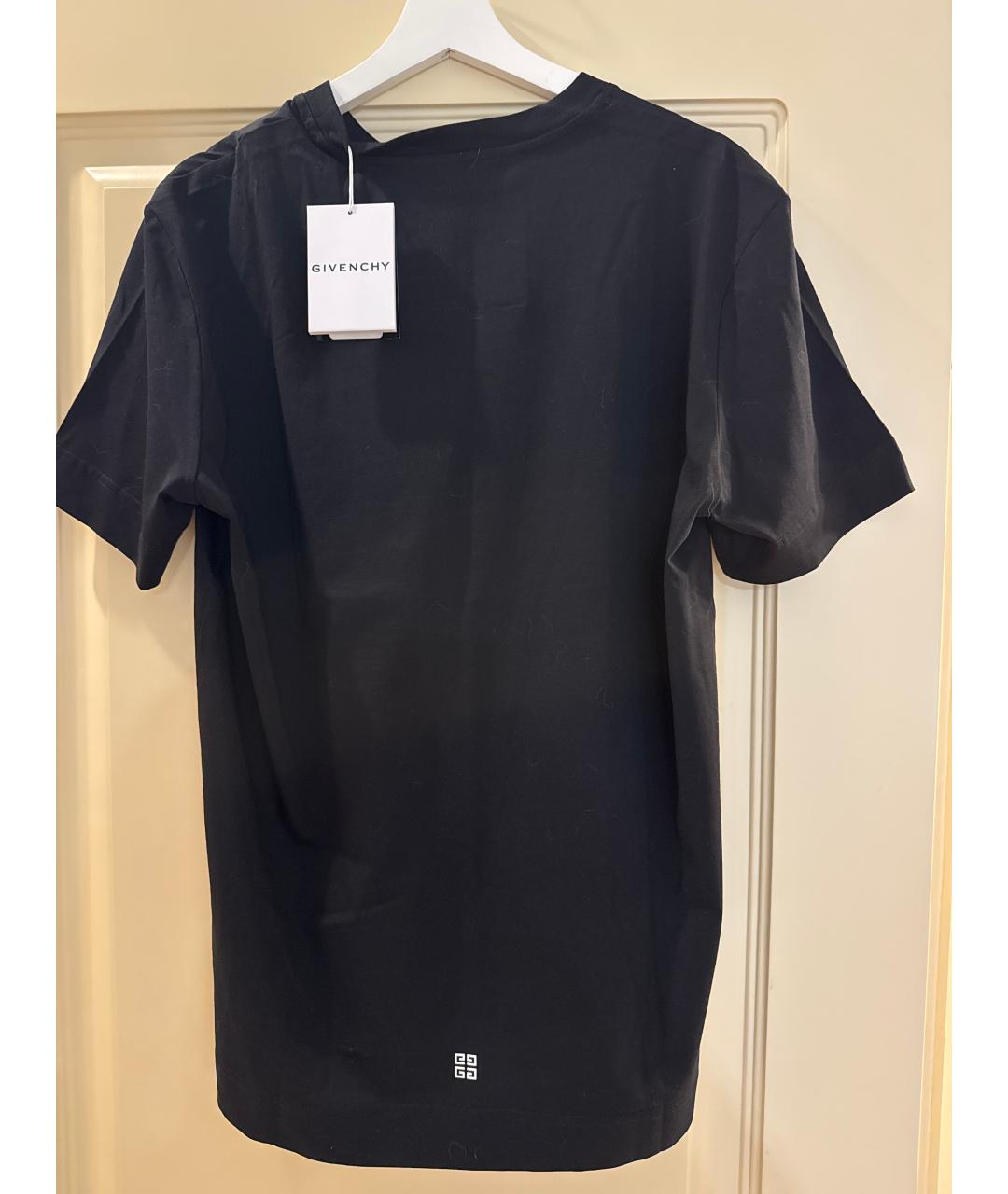 GIVENCHY Черная хлопковая футболка, фото 2